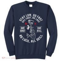 Stay Low Go Fast Funny Paintball Players Slogan Sweatshirt thumb 0