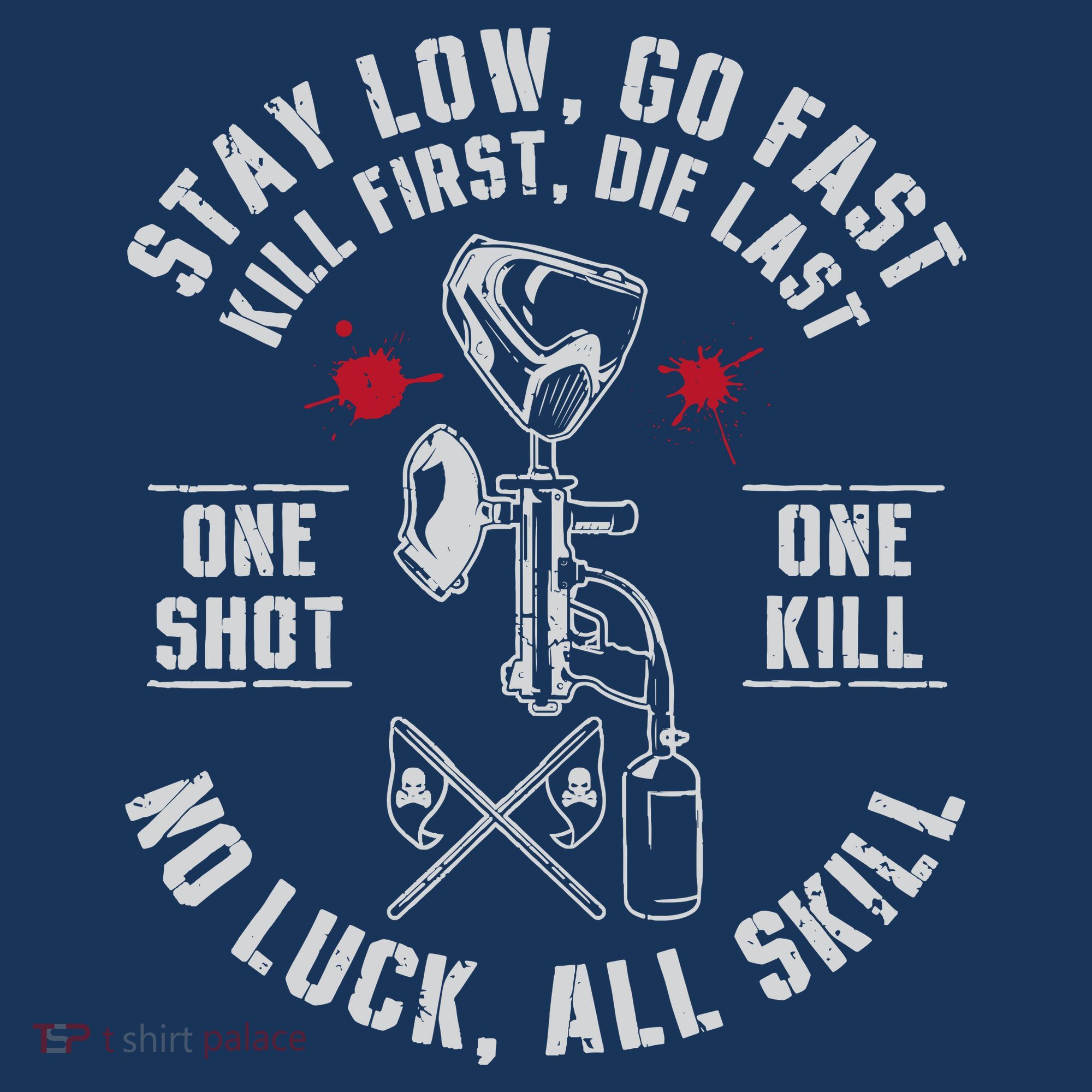 Stay Low Go Fast Funny Paintball Players Slogan Women's Hoodie