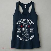 Stay Low Go Fast Funny Paintball Players Slogan Women's Tank Top thumb 3