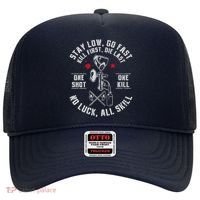 Stay Low Go Fast Funny Paintball Players Slogan Hat thumb 0