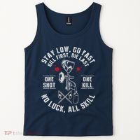 Stay Low Go Fast Funny Paintball Players Slogan Tank Top thumb 2