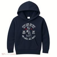 Stay Low Go Fast Funny Paintball Players Slogan Kids Hoodie thumb 0