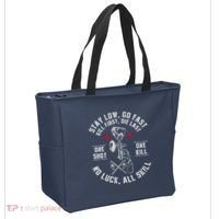 Stay Low Go Fast Funny Paintball Players Slogan Tote Bag thumb 2