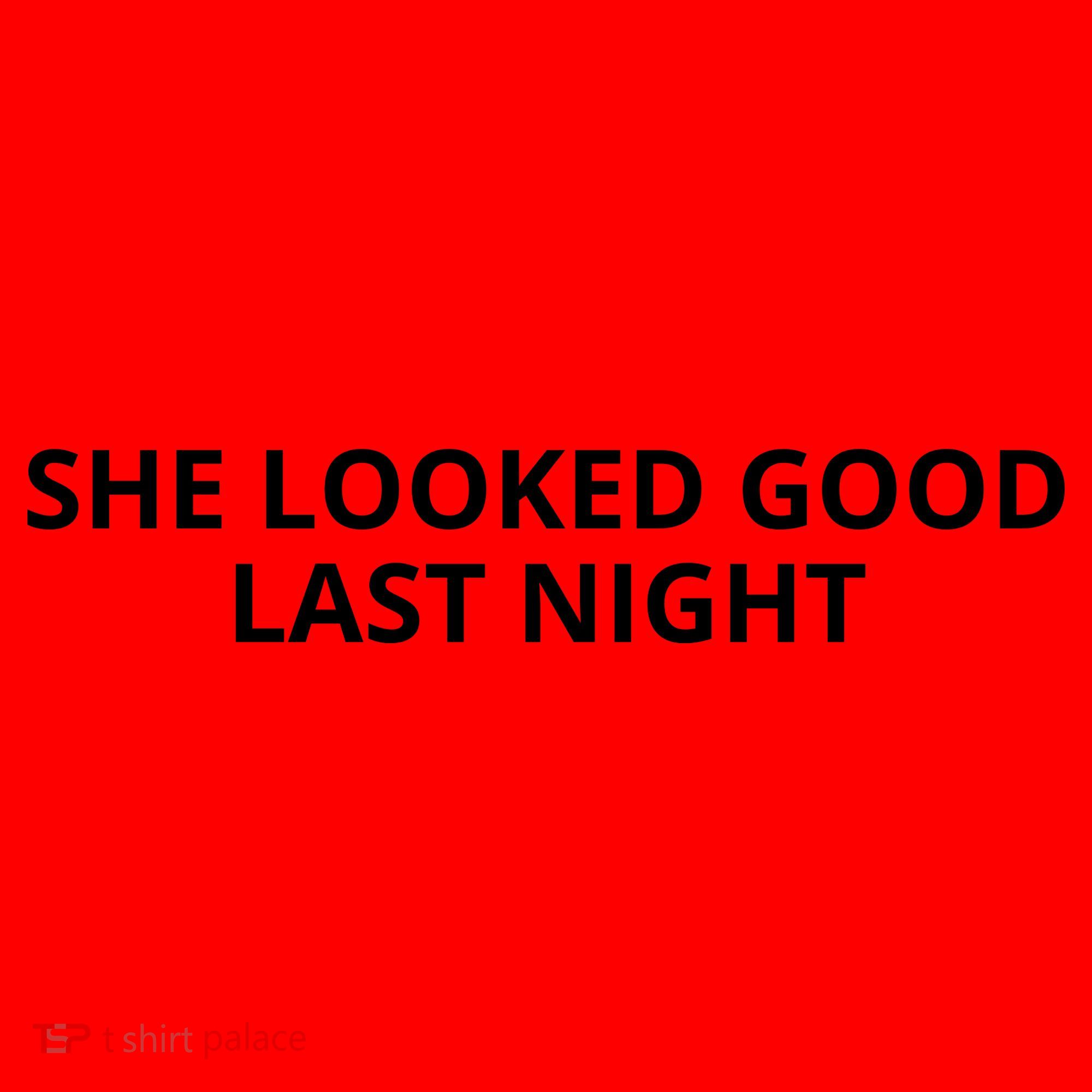 She Looked Good Last Night Funny Drinking Santa Hat