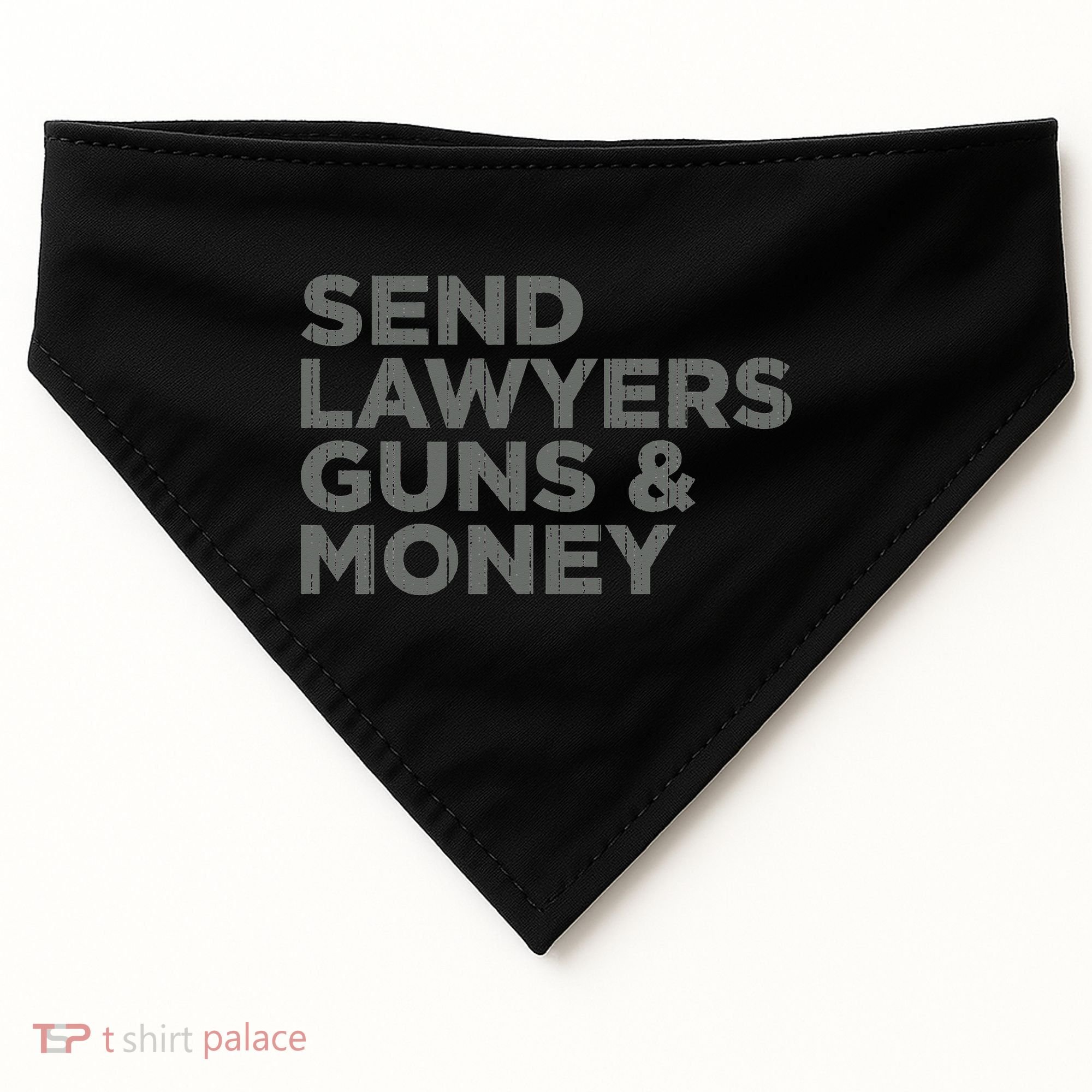 Send Lawyers Guns Money USA-Made Doggie Bandana