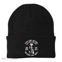 Stay Low Go Fast Funny Paintball Players Slogan Gifts Beanie thumb 0