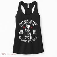 Stay Low Go Fast Funny Paintball Players Slogan Gifts Women's Tank Top thumb 0
