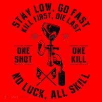 Stay Low Go Fast Funny Paintball Players Slogan Gifts Santa Hat thumb 1