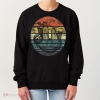 Sloth Lover Gifts Retro Sunset Funny Animal Sloth Silhouette Women's Sweatshirt thumb 0
