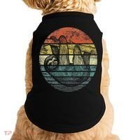 Sloth Lover Gifts Retro Sunset Funny Animal Sloth Silhouette Doggie Tank thumb 0