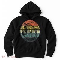 Sloth Lover Gifts Retro Sunset Funny Animal Sloth Silhouette Hoodie thumb 0