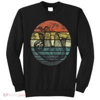 Sloth Lover Gifts Retro Sunset Funny Animal Sloth Silhouette Sweatshirt thumb 0