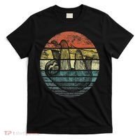 Sloth Lover Gifts Retro Sunset Funny Animal Sloth Silhouette T-Shirt thumb 0
