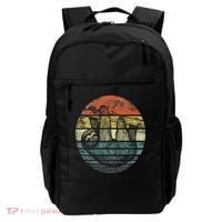 Sloth Lover Gifts Retro Sunset Funny Animal Sloth Silhouette Backpack thumb 0