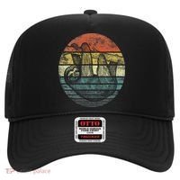 Sloth Lover Gifts Retro Sunset Funny Animal Sloth Silhouette Hat thumb 0