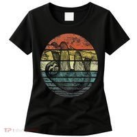 Sloth Lover Gifts Retro Sunset Funny Animal Sloth Silhouette Women's T-Shirt thumb 0