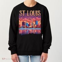 St Louis Gateway Arch Missouri Cityscape Skyline Women's Sweatshirt thumb 0