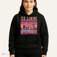 St Louis Gateway Arch Missouri Cityscape Skyline Hoodie thumb 5