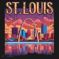 St Louis Gateway Arch Missouri Cityscape Skyline Hoodie thumb 7