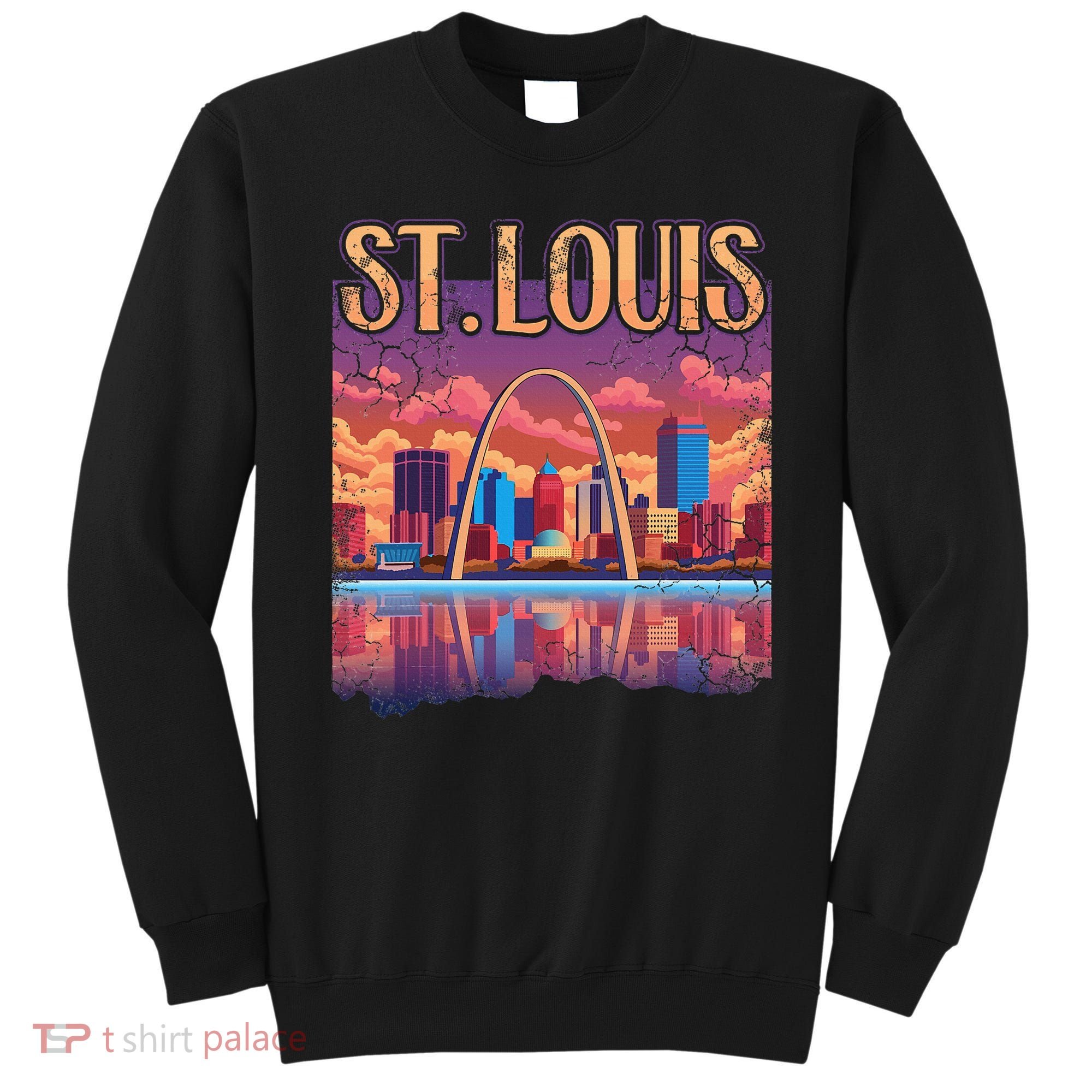 St Louis Gateway Arch Missouri Cityscape Skyline Sweatshirt