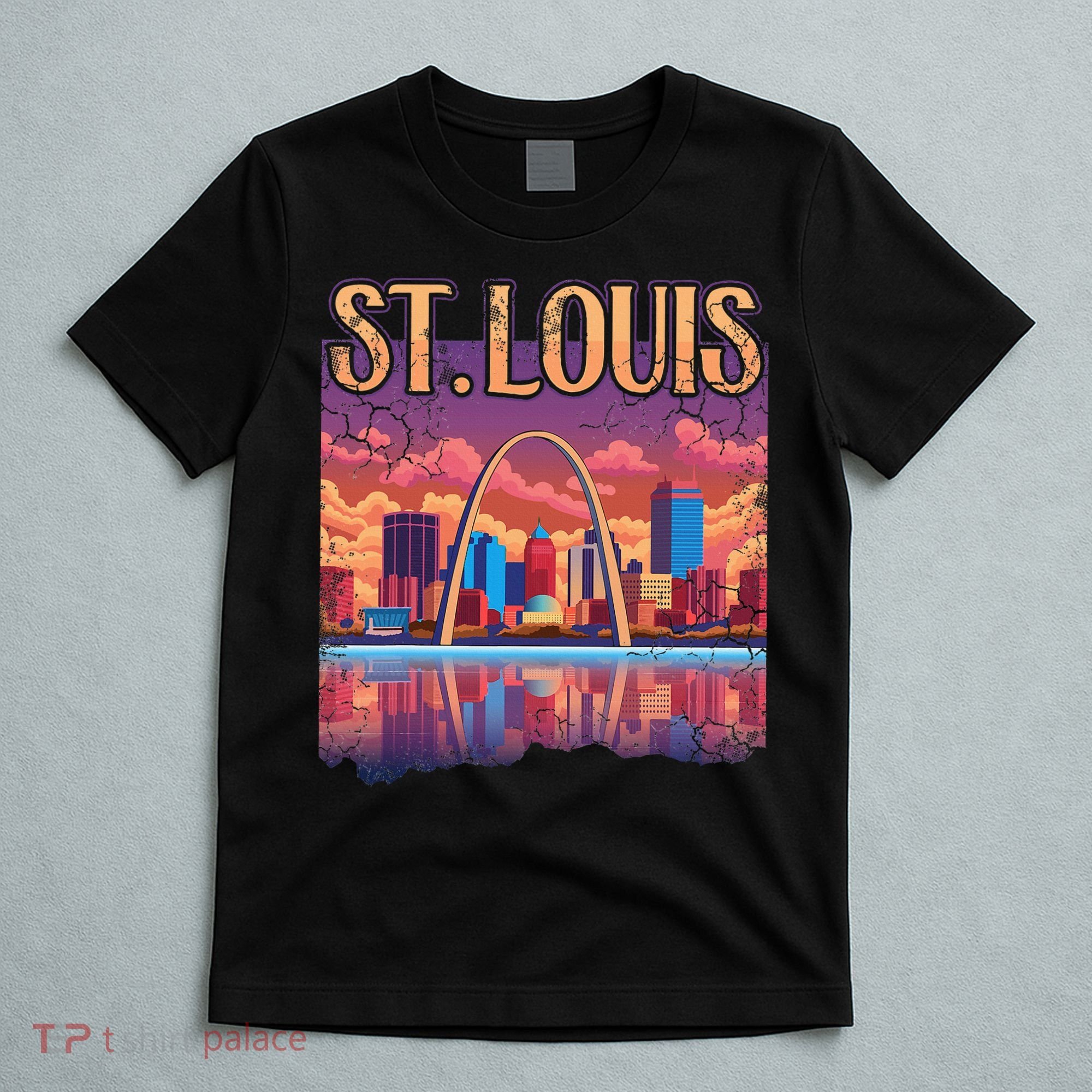 St Louis Gateway Arch Missouri Cityscape Skyline T-Shirt