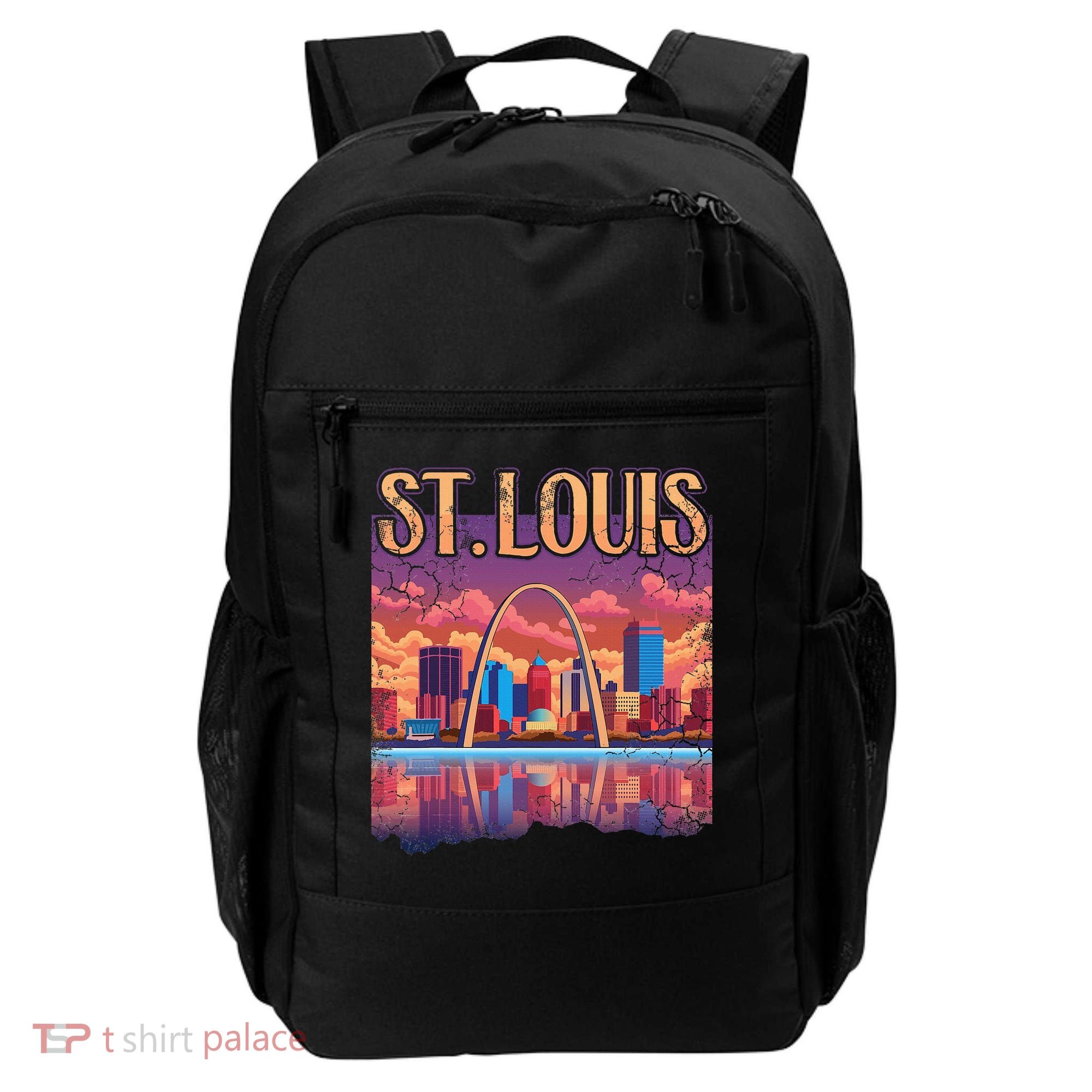 St Louis Gateway Arch Missouri Cityscape Skyline Backpack