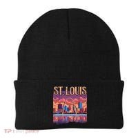 St Louis Gateway Arch Missouri Cityscape Skyline Beanie thumb 0