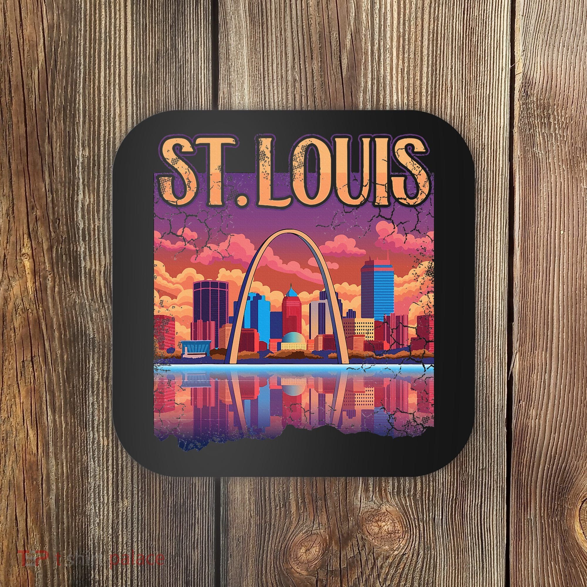 St Louis Gateway Arch Missouri Cityscape Skyline Coaster