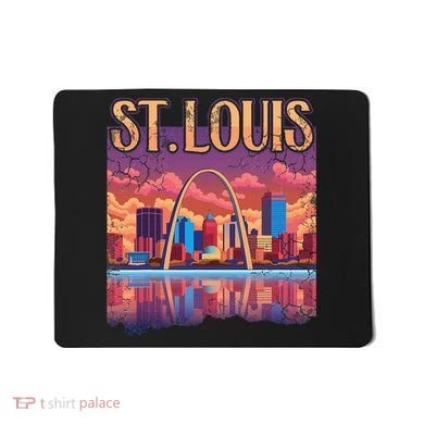 St Louis Gateway Arch Missouri Cityscape Skyline Mousepad