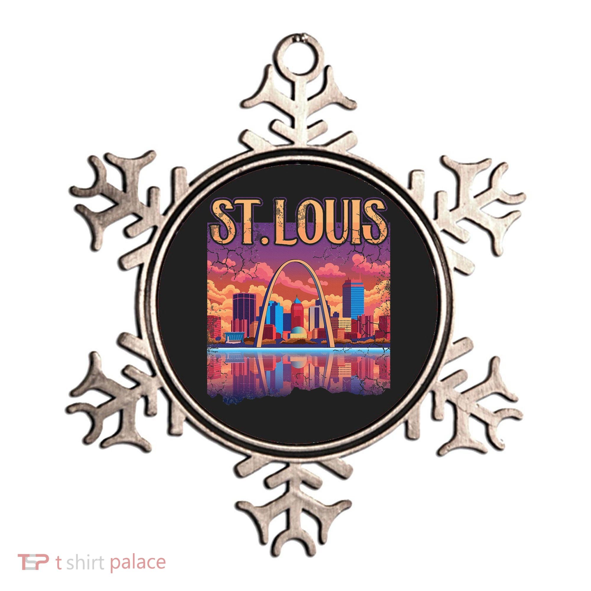 St Louis Gateway Arch Missouri Cityscape Skyline Ornament