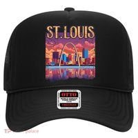 St Louis Gateway Arch Missouri Cityscape Skyline Hat thumb 0