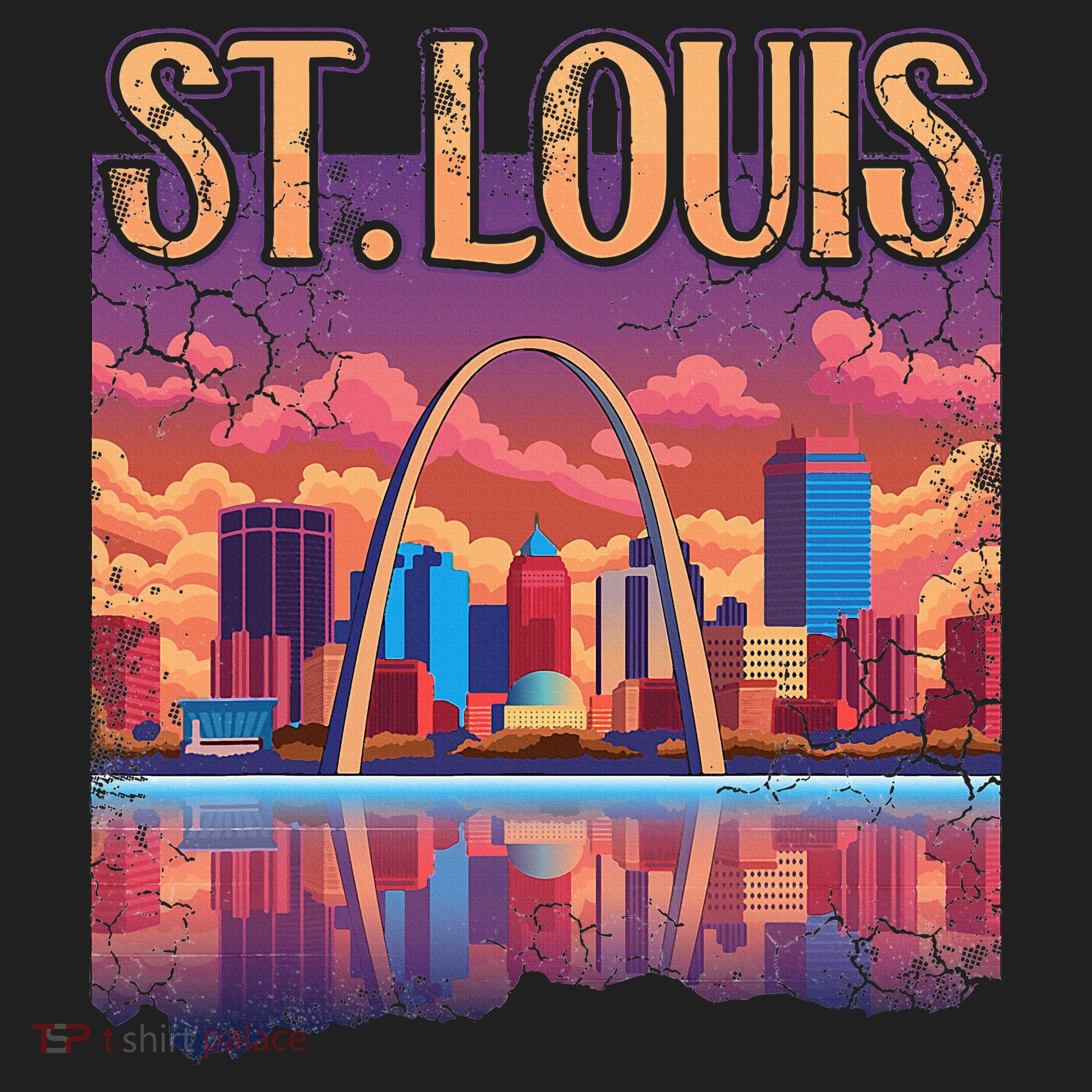 St Louis Gateway Arch Missouri Cityscape Skyline Hat