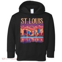 St Louis Gateway Arch Missouri Cityscape Skyline Toddler Hoodie thumb 0