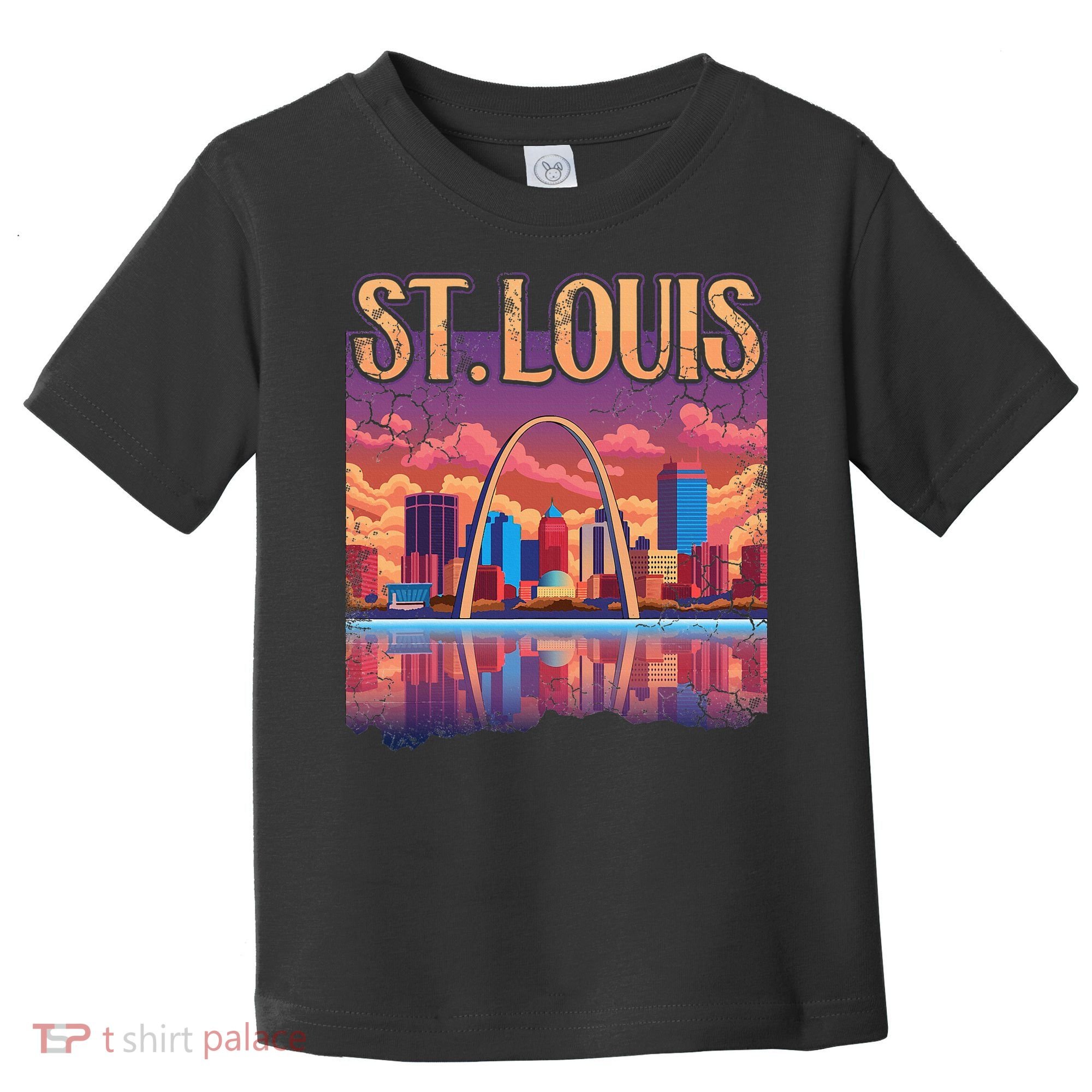 St Louis Gateway Arch Missouri Cityscape Skyline Toddler T-Shirt