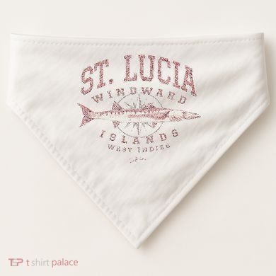 St. Lucia Great Barracuda USA-Made Doggie Bandana