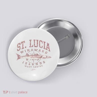 St. Lucia Great Barracuda Button