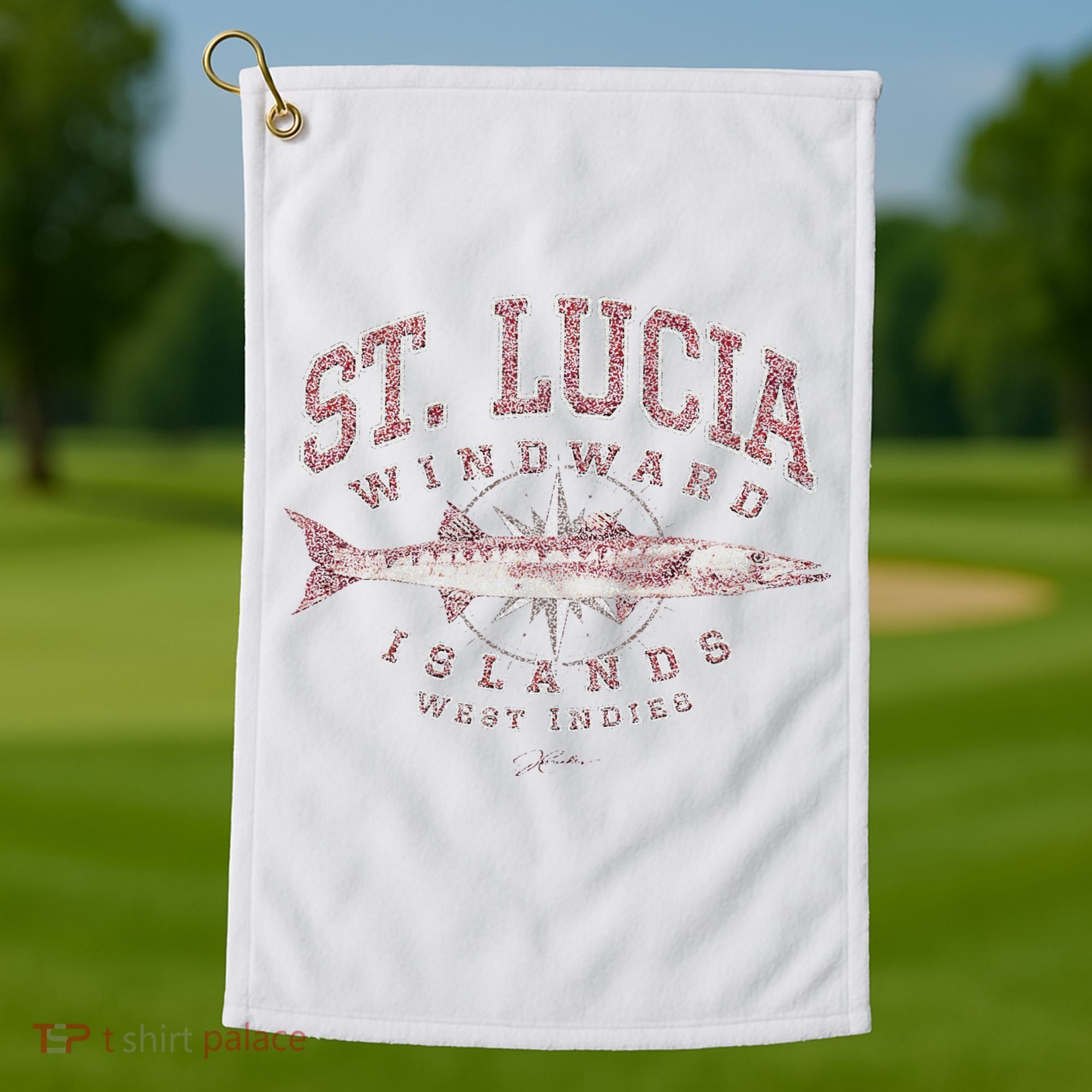 St. Lucia Great Barracuda Golf Towel
