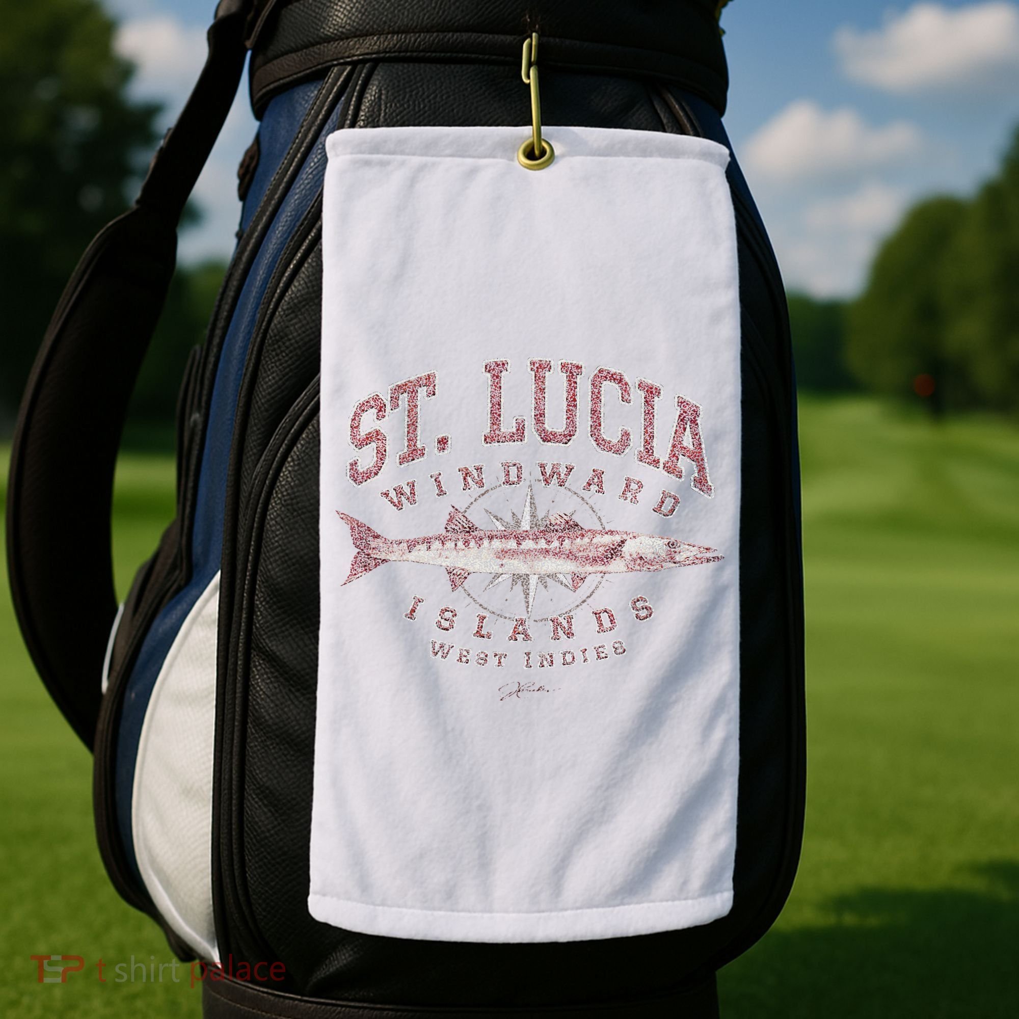 St. Lucia Great Barracuda Golf Towel