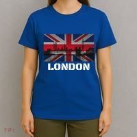 Souvenir London Gift City Vintage Uk Flag British Hoody T-Shirt thumb 4
