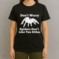 Spider Lover Gift For Women Fear Scared Tarantula Creepy T-Shirt thumb 4