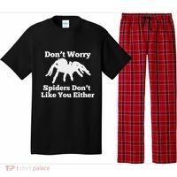 Spider Lover Gift For Women Fear Scared Tarantula Creepy Pajama Set thumb 0