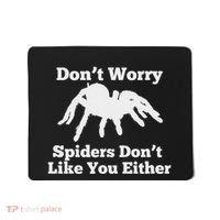 Spider Lover Gift For Women Fear Scared Tarantula Creepy Mousepad thumb 0