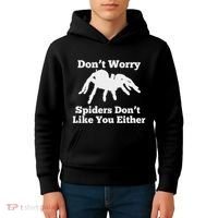 Spider Lover Gift For Women Fear Scared Tarantula Creepy Kids Hoodie thumb 4