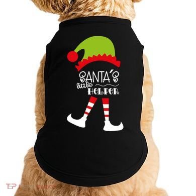 Santas Little Helper Elf Holiday Doggie Tank