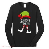 Santas Little Helper Elf Holiday Long Sleeve Shirt thumb 0