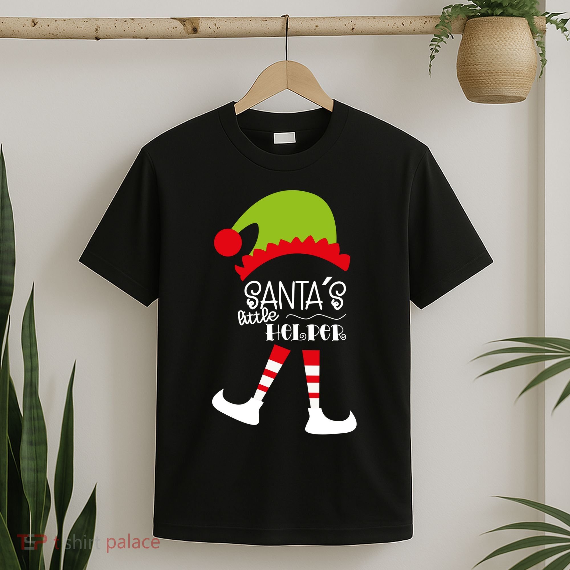 Santas Little Helper Elf Holiday T-Shirt
