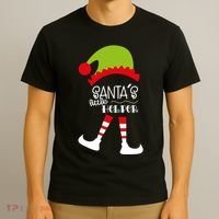 Santas Little Helper Elf Holiday T-Shirt thumb 3