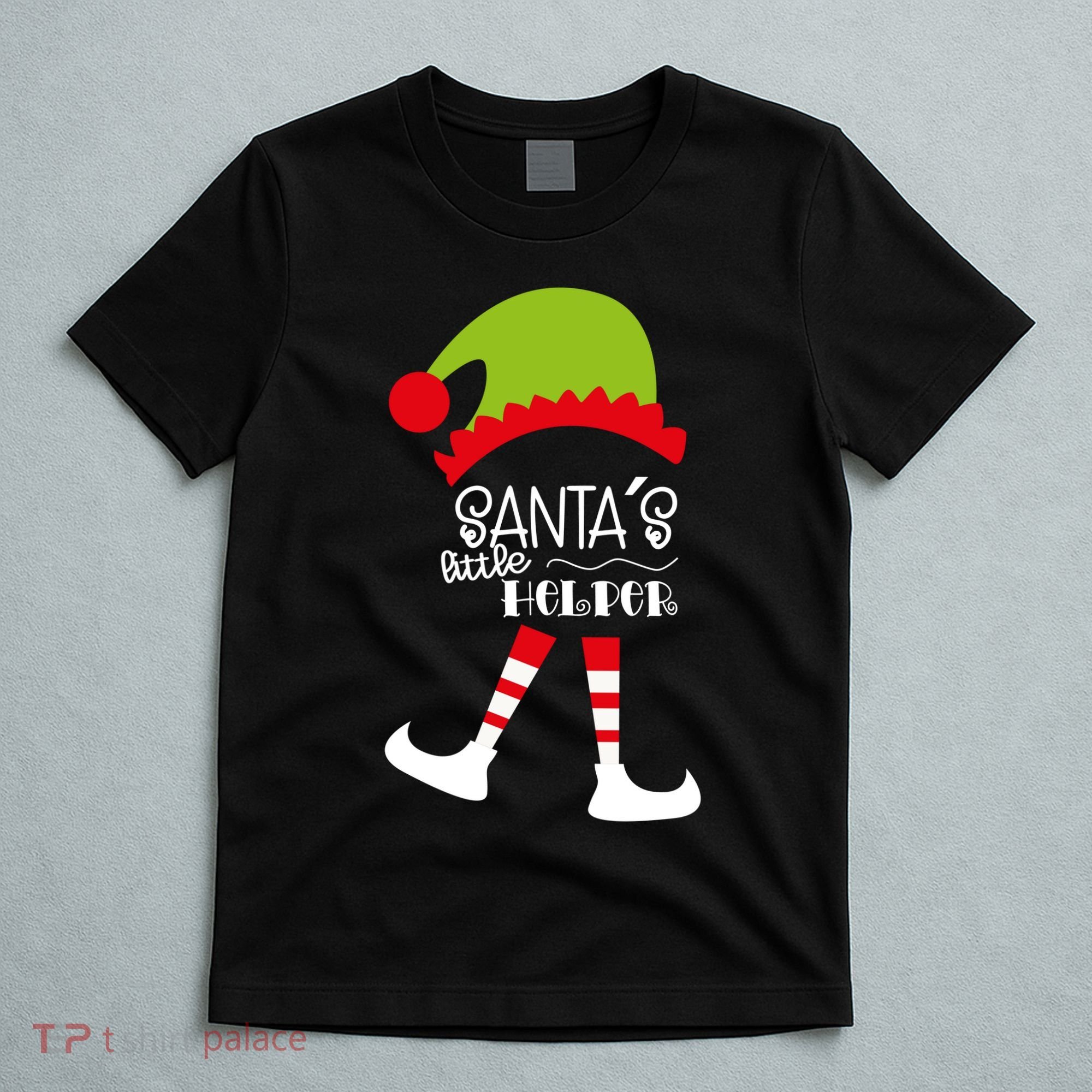 Santas Little Helper Elf Holiday T-Shirt