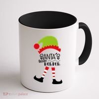 Santas Little Helper Elf Holiday Coffee Mug thumb 1