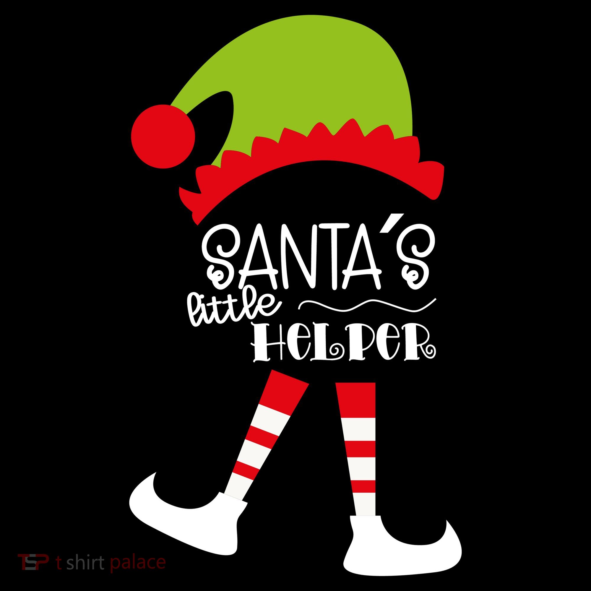 Santas Little Helper Elf Holiday Coaster